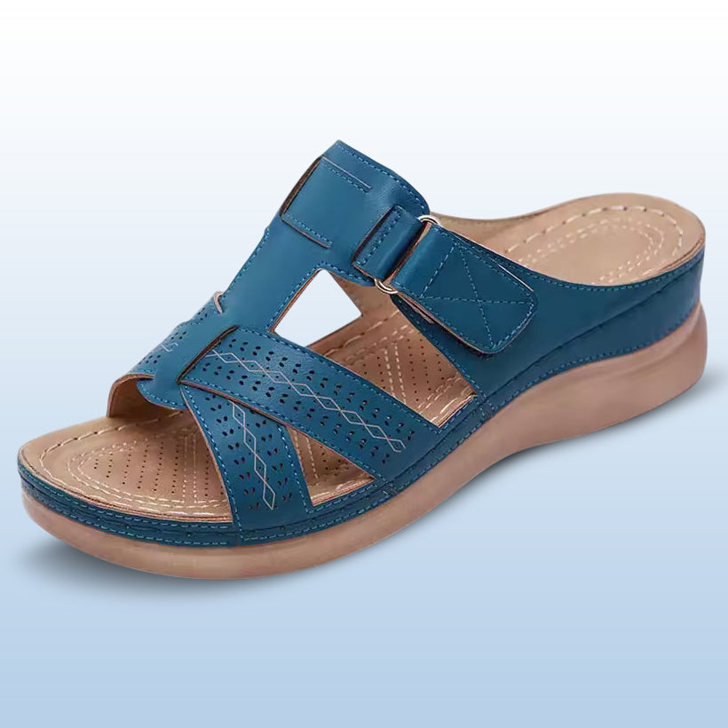 VoetSupport - Leren Orthopedische Slip-on Sandalen