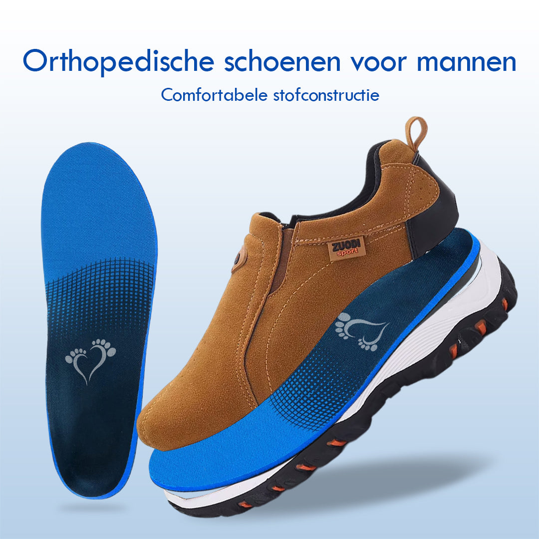 VoetSupport - Orthopedische Suède Heren Slip-ons
