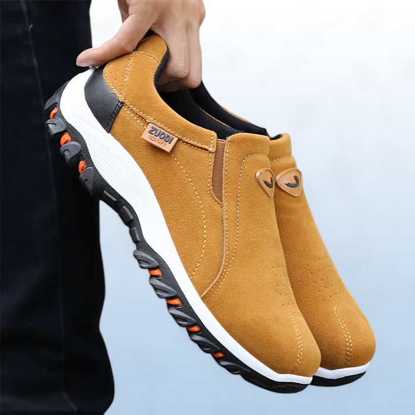 VoetSupport - Orthopedische Suède Heren Slip-ons
